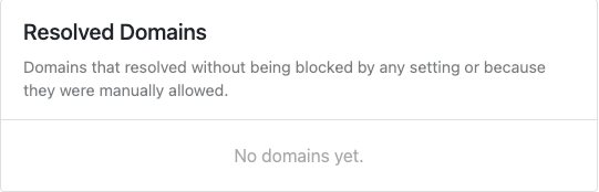 Resolved Domains